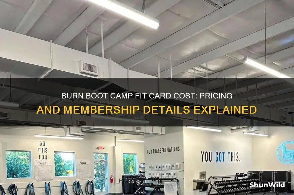 how much is burn boot camp fit card