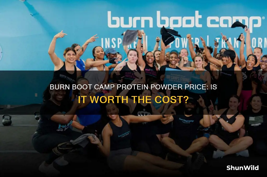 how much is burn boot camp protein powder