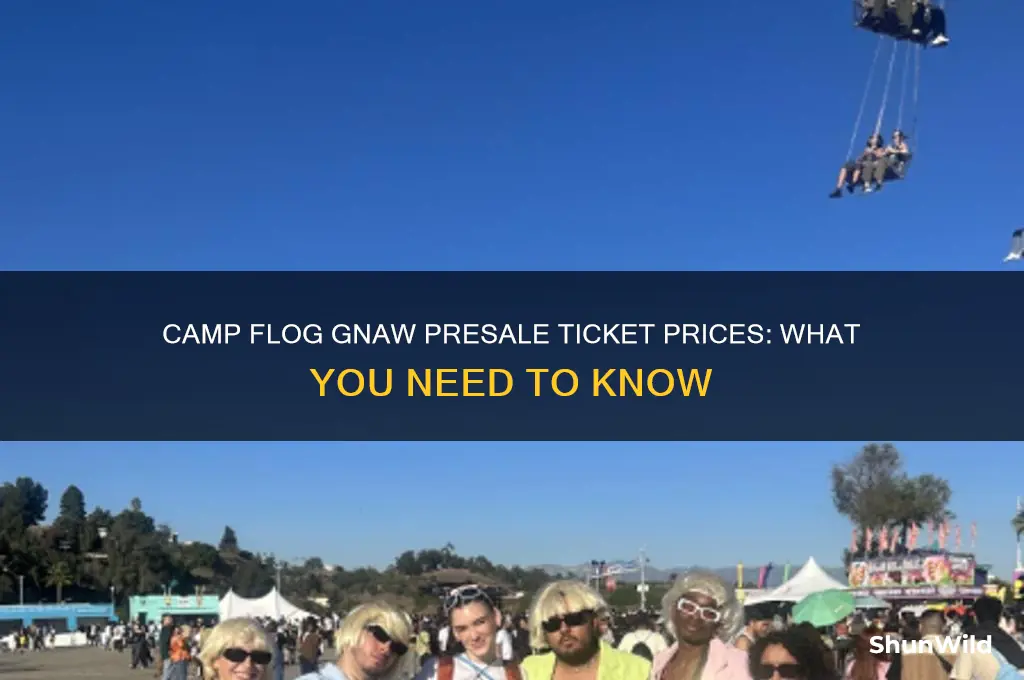 how much is camp flog gnaw presale tickewts