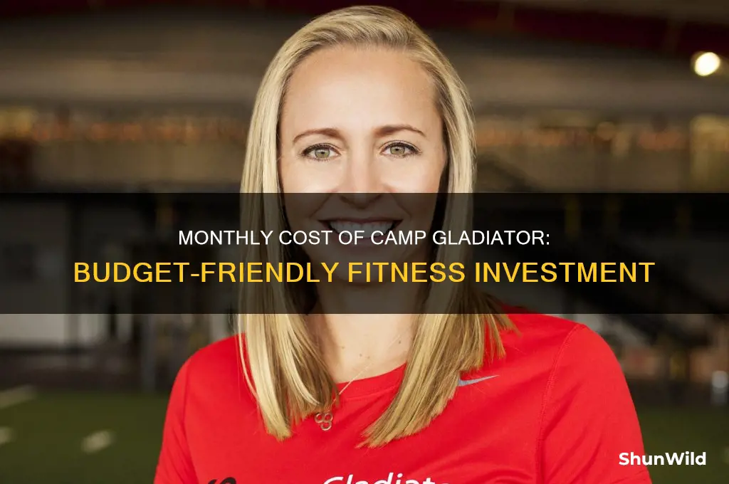 how much is camp gladiator a month