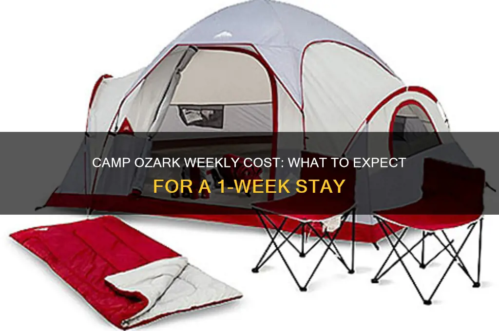 how much is camp ozark for 1 week