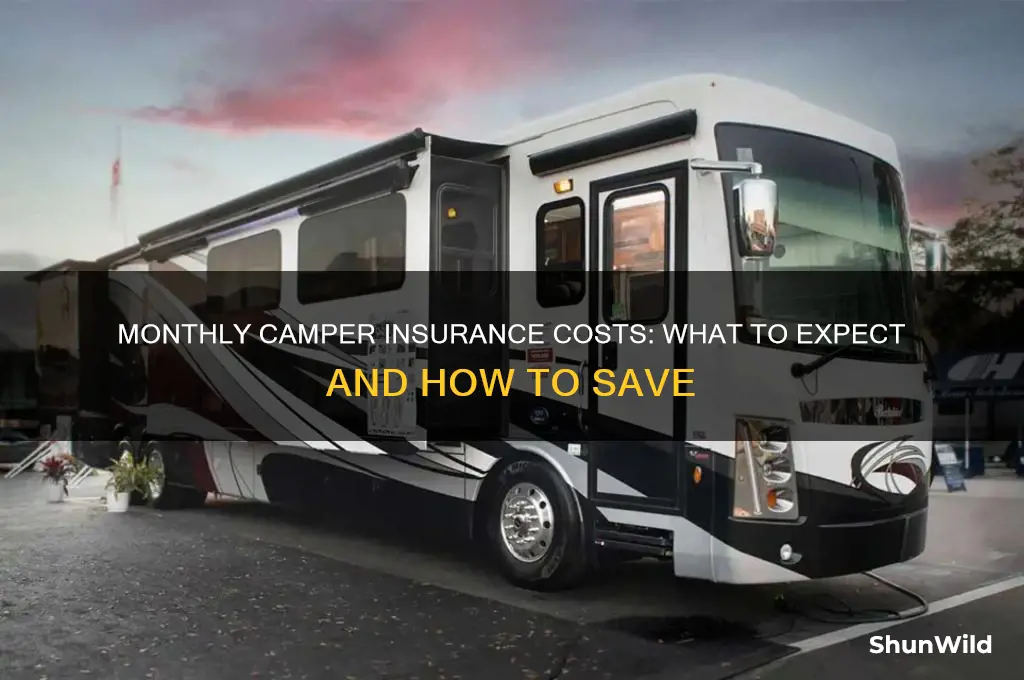 how much is camper insurance per month