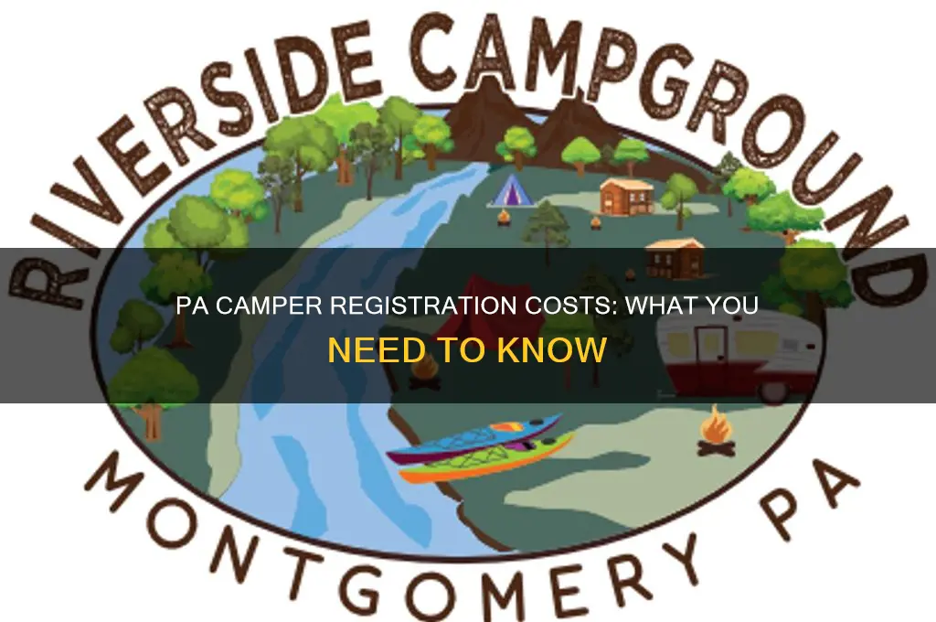 how much is camper registration in pa