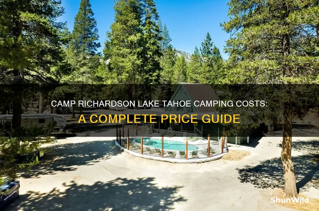 how much is camping at camp richardson lake tahoe