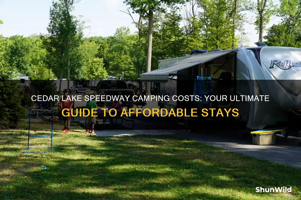 how much is camping at cedar lake speedway