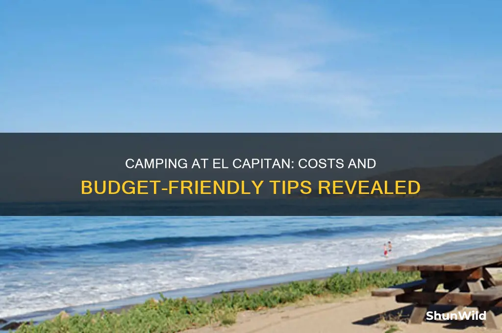 how much is camping at el capitan