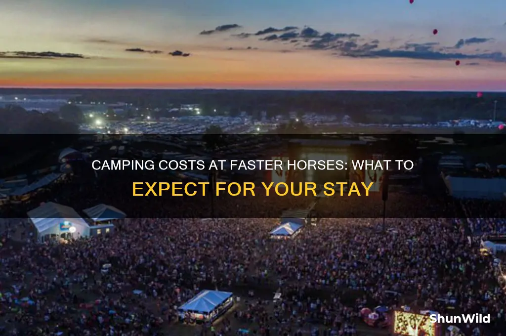 how much is camping at faster hores