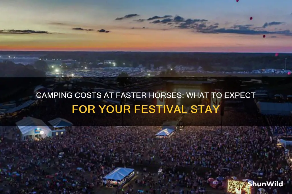 how much is camping at faster horses