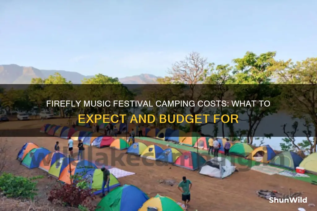 how much is camping at firefly