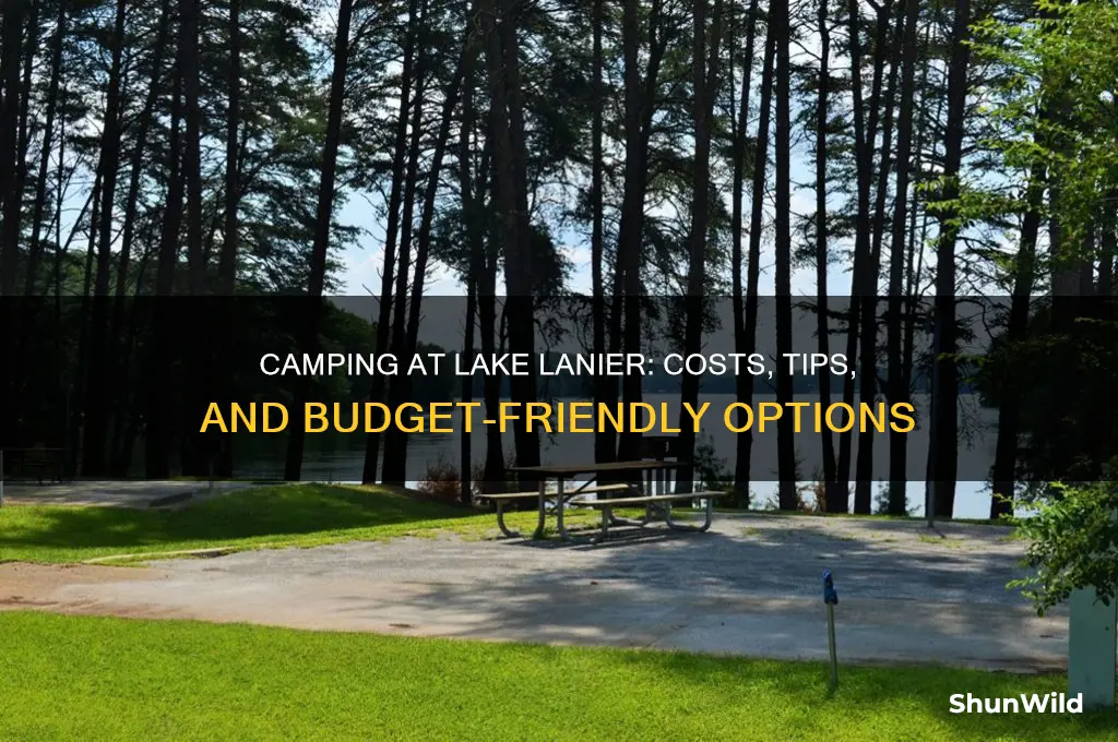 how much is camping at lake lanier
