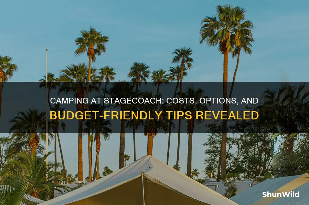 how much is camping at stagecoach