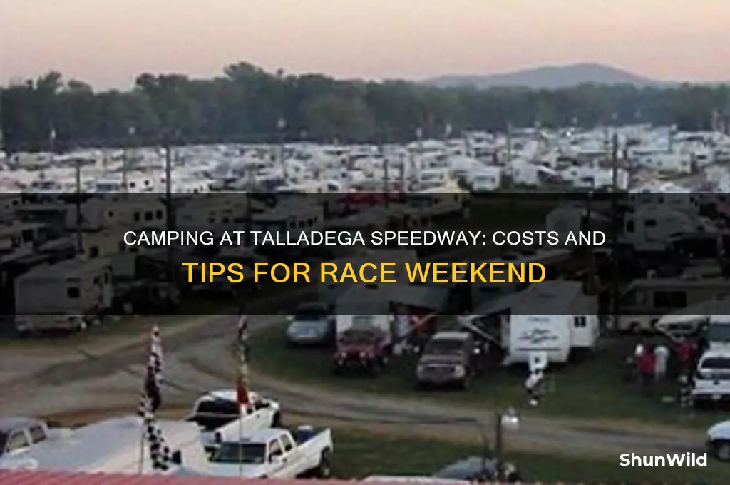how much is camping at talladega speedway