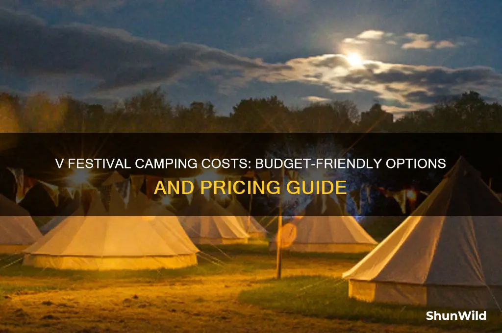 how much is camping at v festival