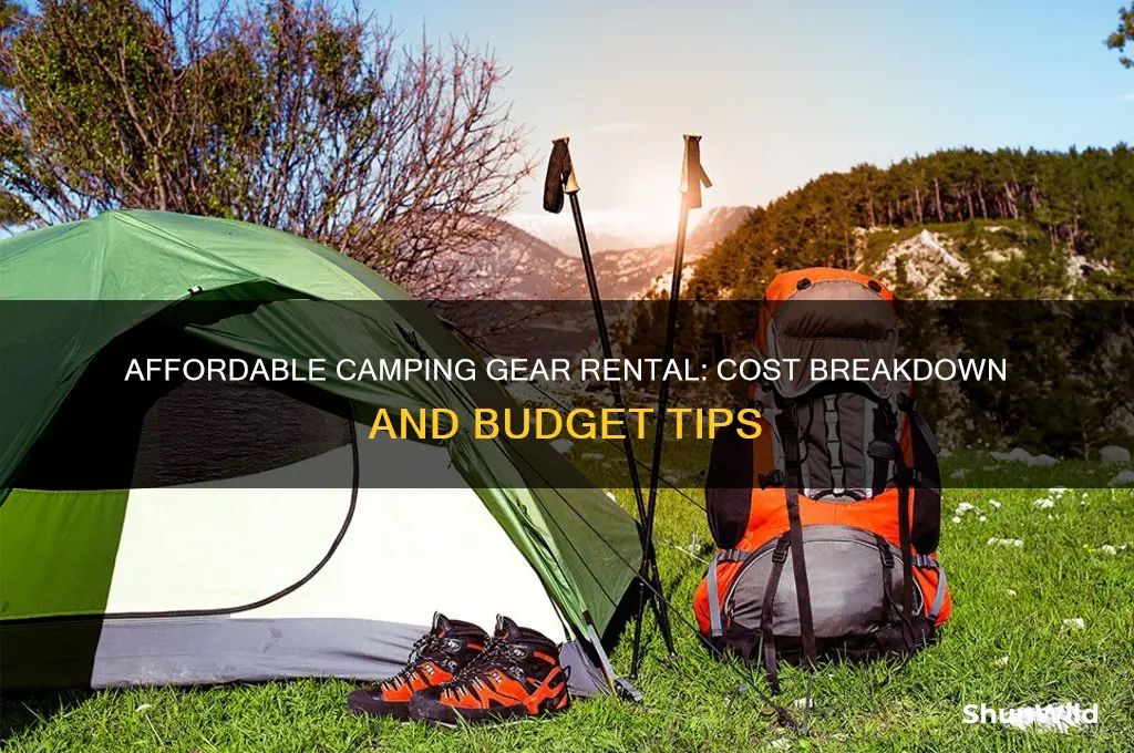 how much is camping gear rental