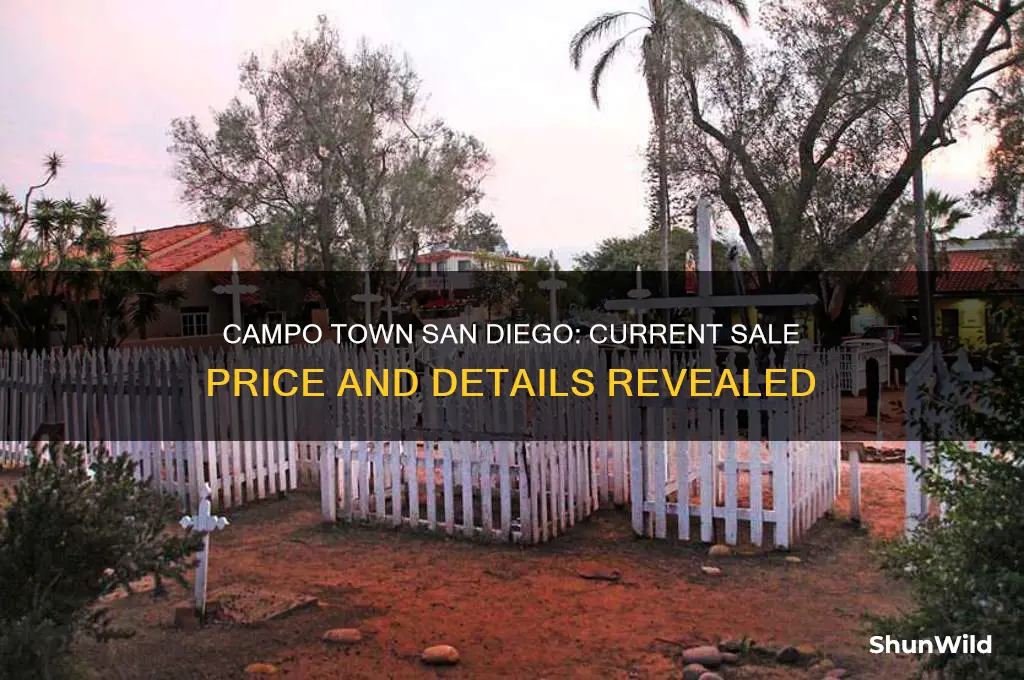 how much is campo town in san diego for sale
