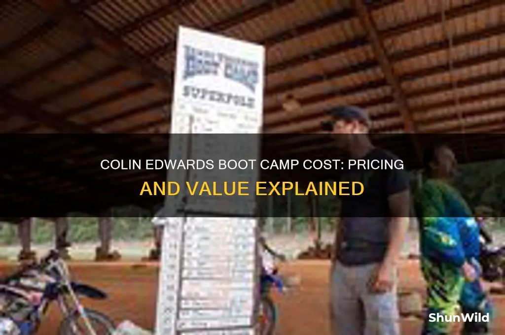 how much is colin edwards boot camp