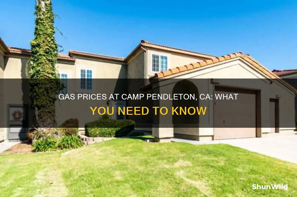 how much is gas camp pendleton ca