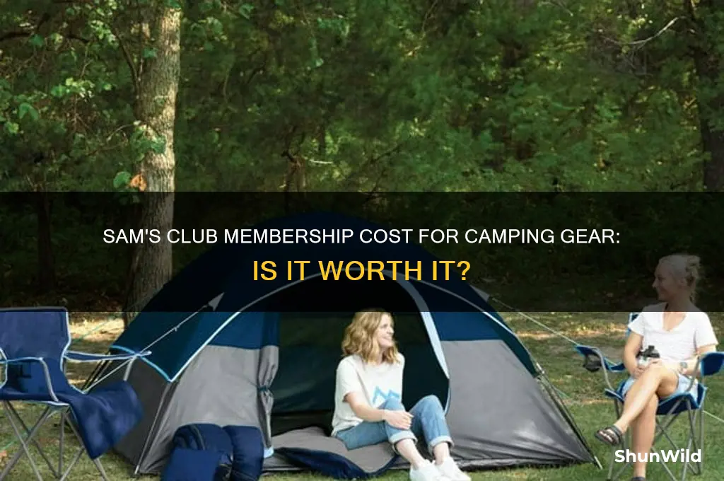 how much is goods sams membership for camping