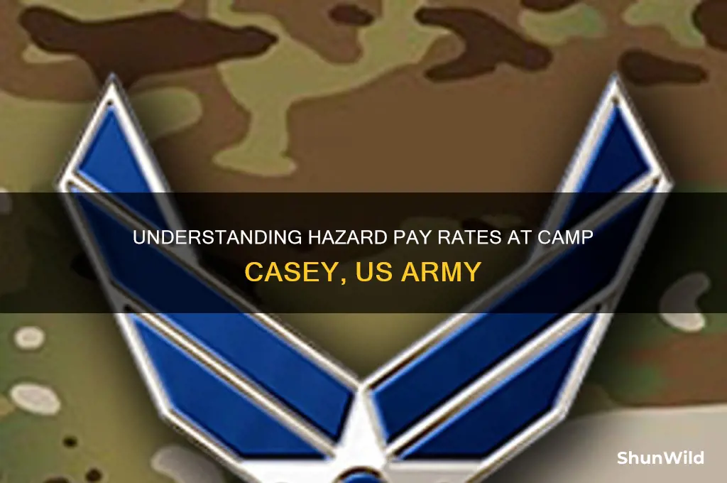 how much is hazard pay in camp casey us army