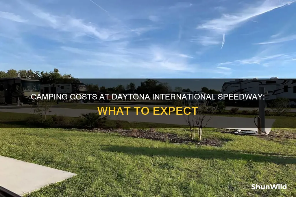 how much is it to camp at daytona international speedway