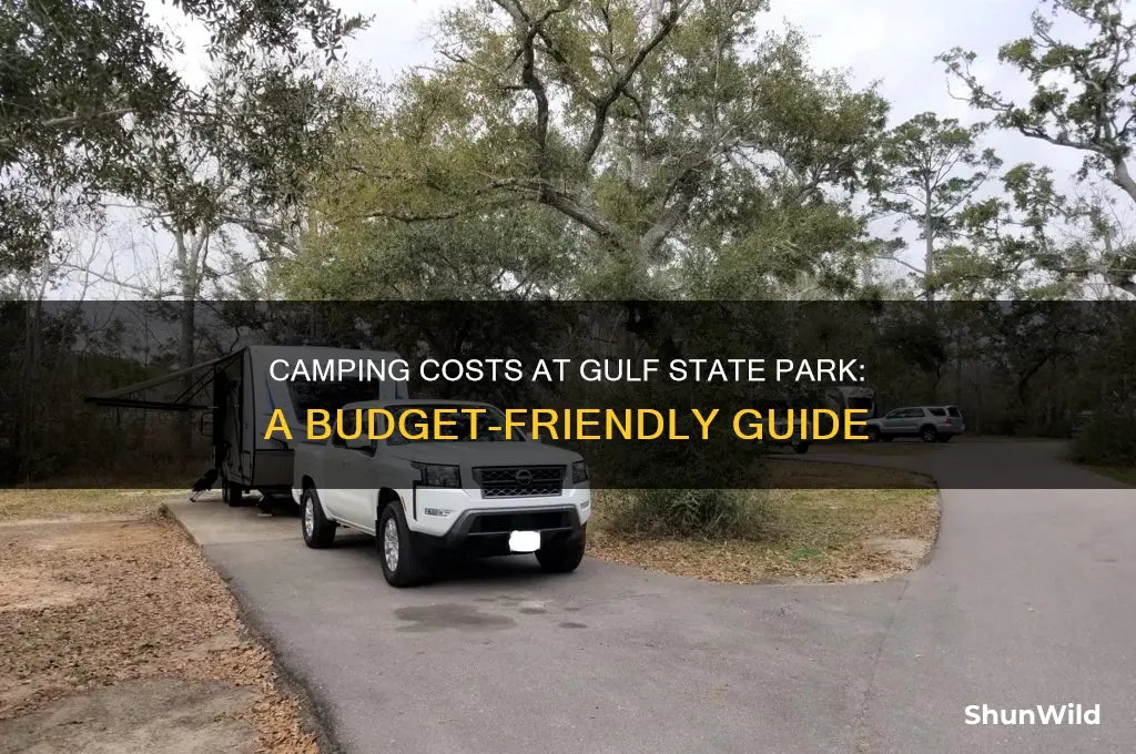 how much is it to camp at gulf state park