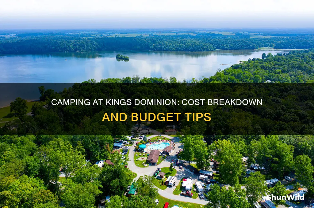 how much is it to camp at kings dominion