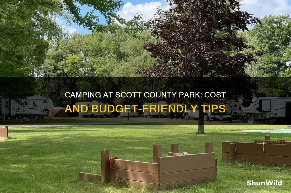 how much is it to camp at scott county park