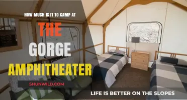Camping Costs at Gorge Amphitheater: What to Expect