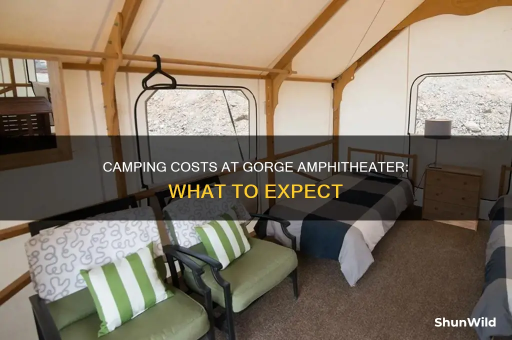 how much is it to camp at the gorge amphitheater