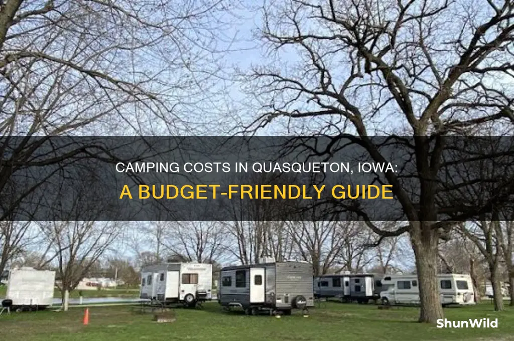 how much is it to camp in quasqueton iowa