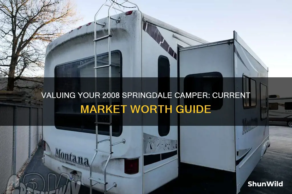 how much is my 2008 springdale camper worth