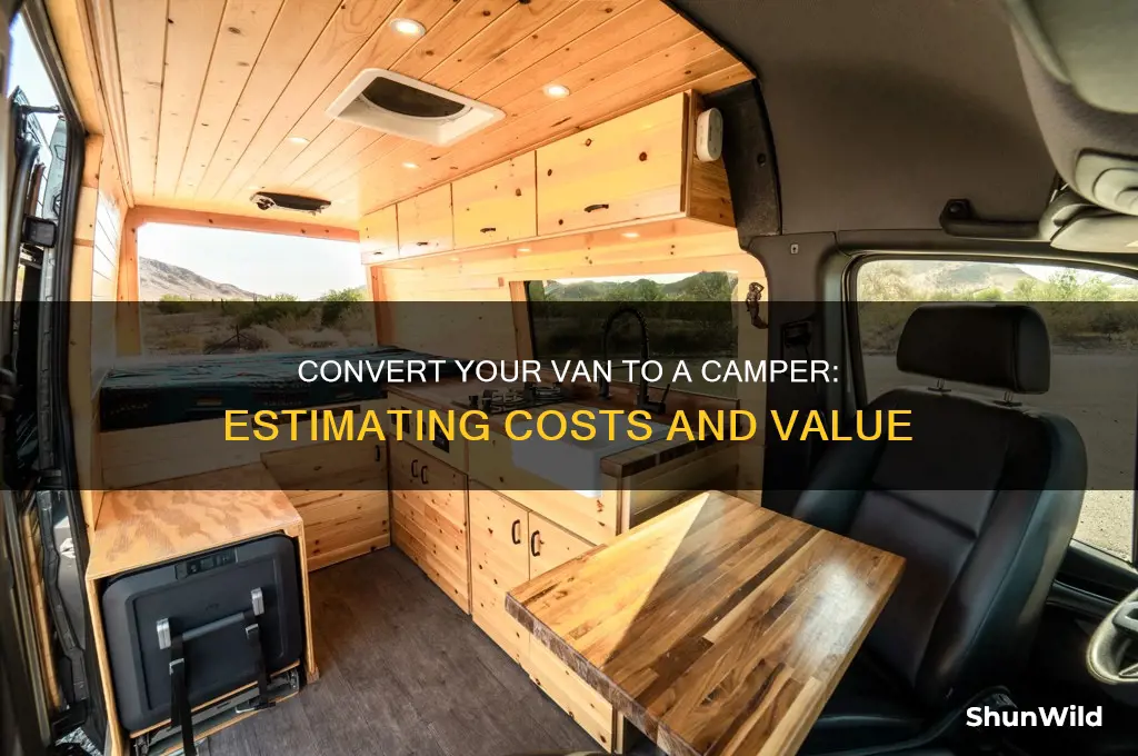 how much is my convert van to camper