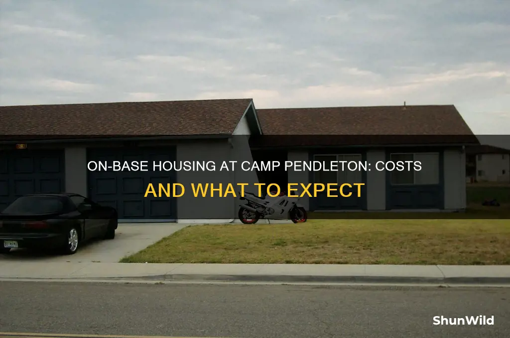 how much is on base housing camp pendleton