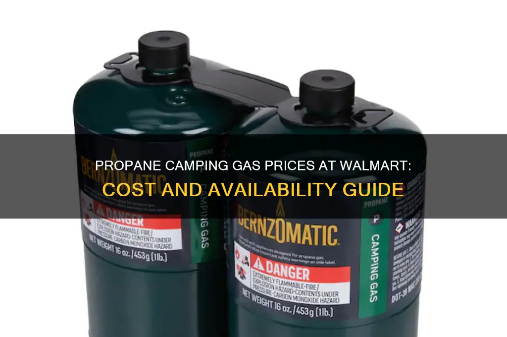 how much is propane camping gas at wal-mart