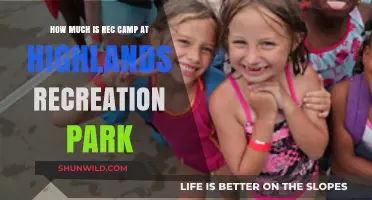 Rec Camp Costs at Highlands Recreation Park: What to Expect