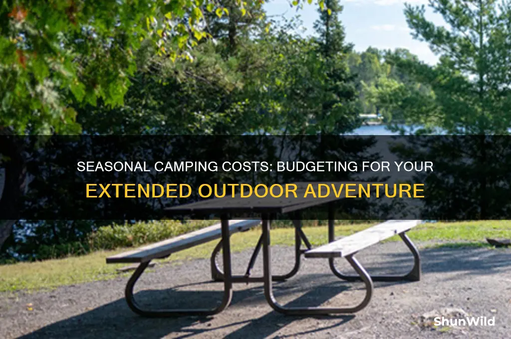 how much is seasonal camping
