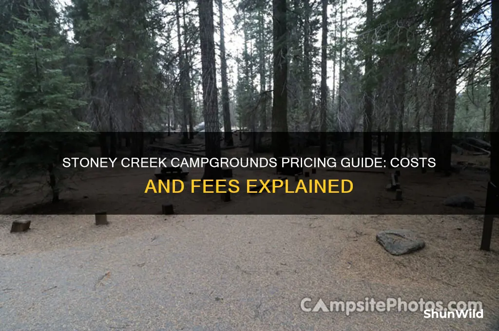 how much is stoney creek camp grounds