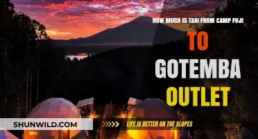 Taxi Fare from Camp Fuji to Gotemba Outlet: Cost Guide