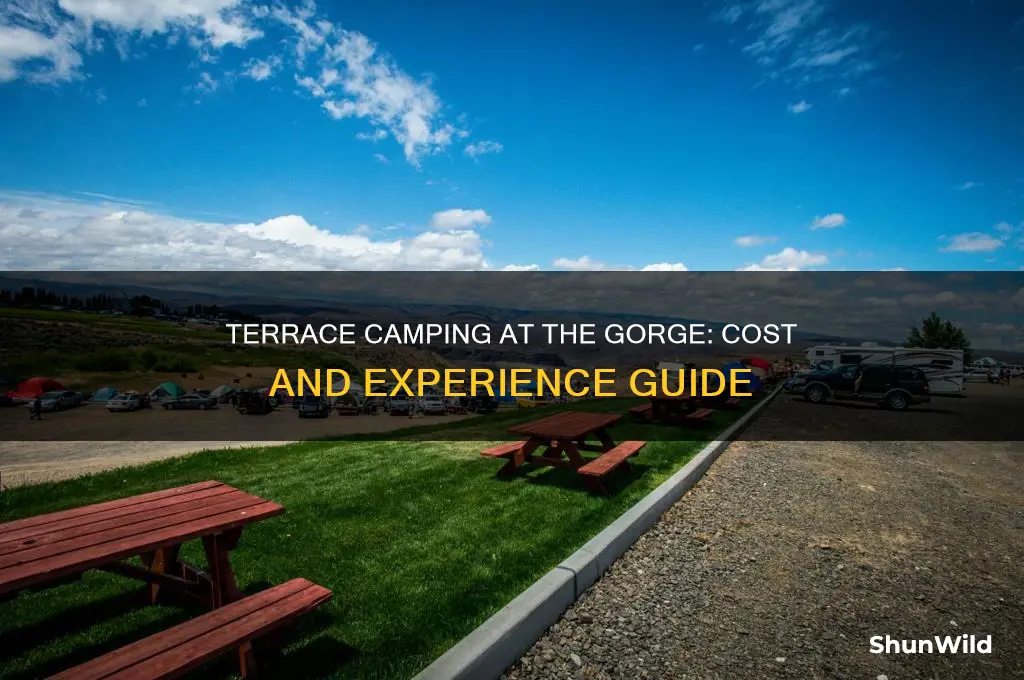 how much is terrace camping at the gorge