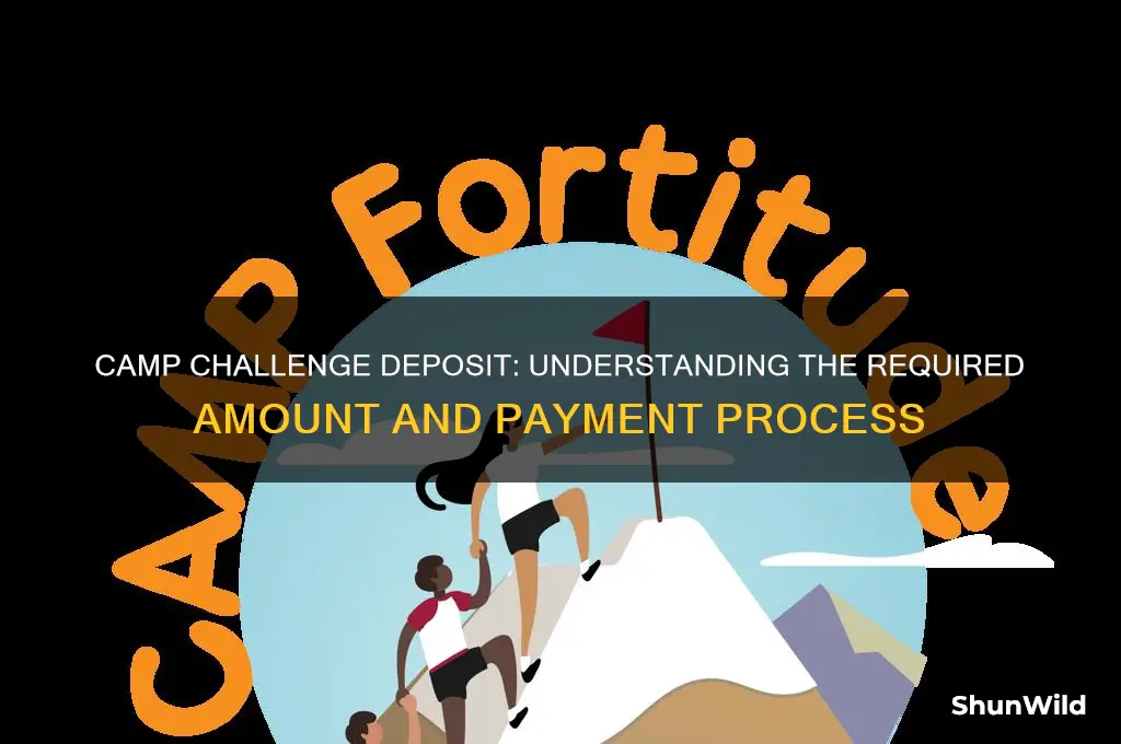 how much is the deposit in the camp challenge