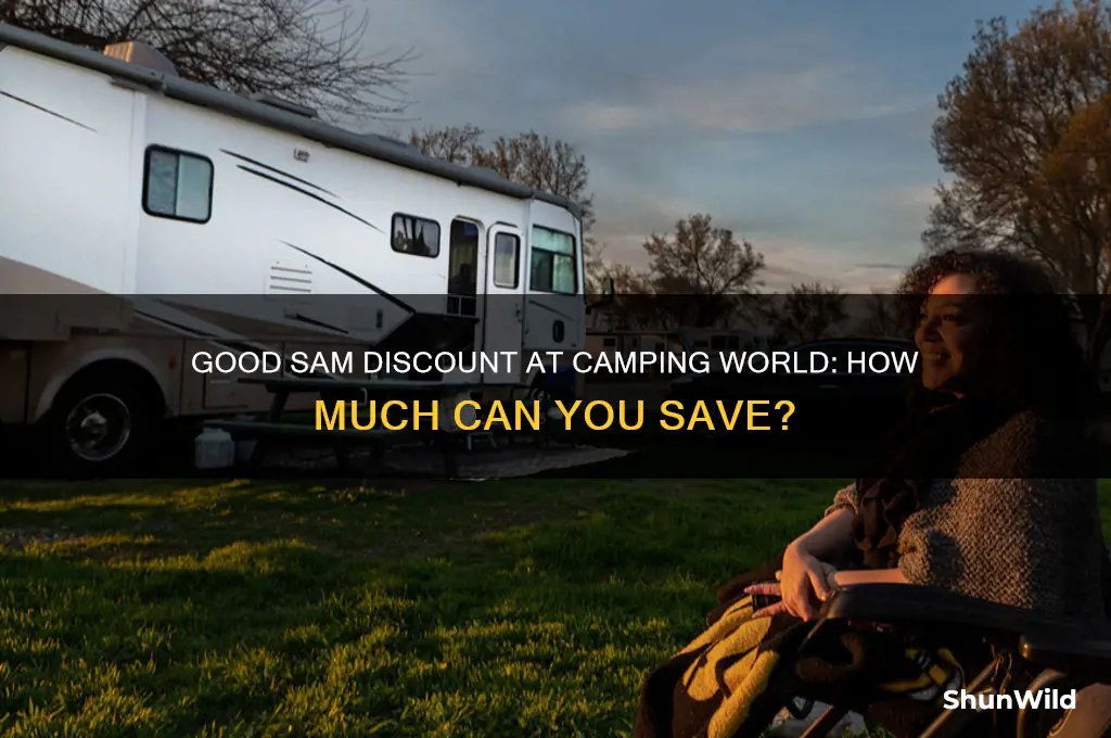 how much is the good sam discount at camping world