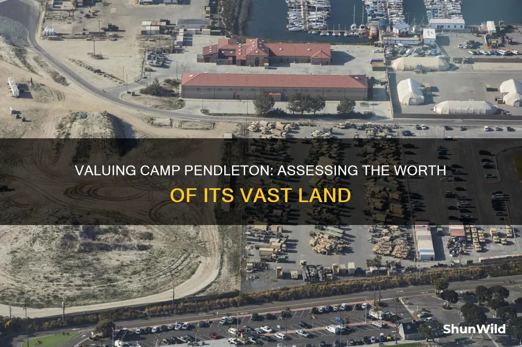 how much is the land for camp pendelton worth