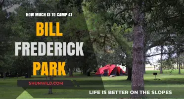 Camping Costs at Bill Frederick Park: What to Expect