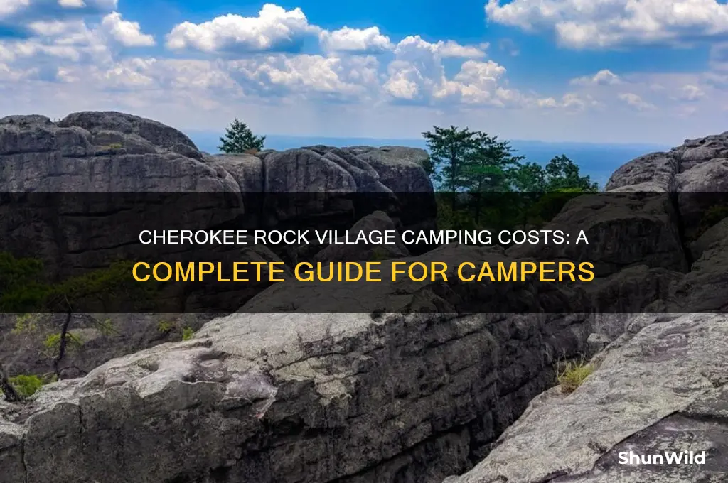 how much is to camp at cherokee rock village