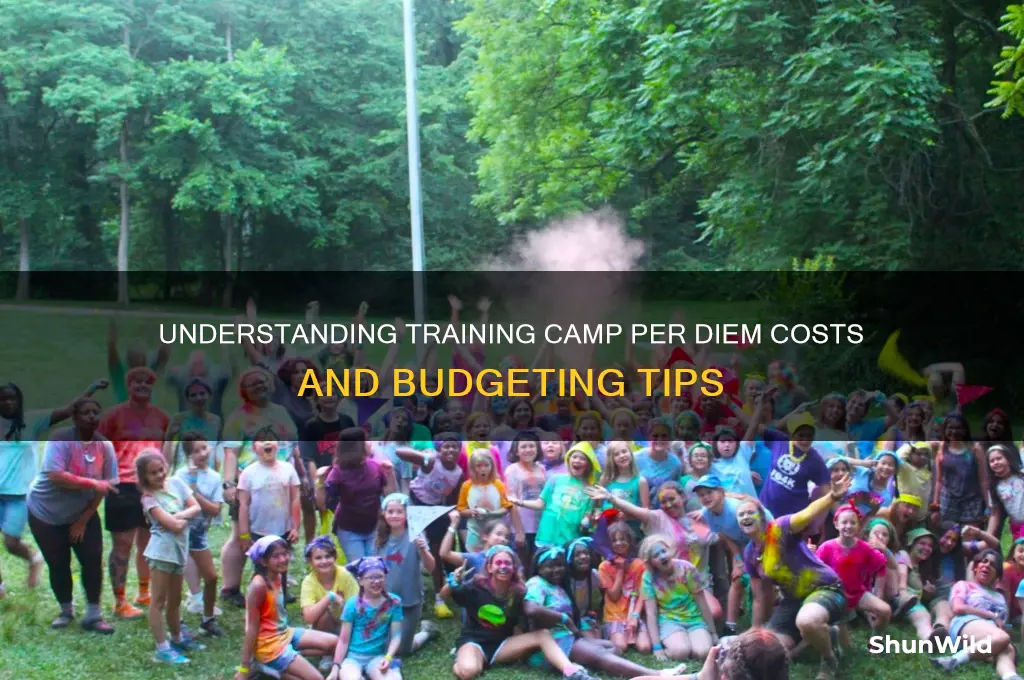 how much is training camp per diem