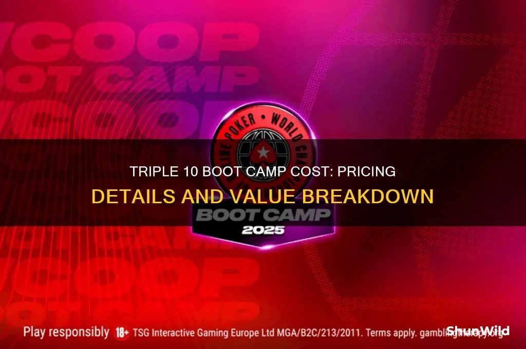how much is triple 10 boot camp
