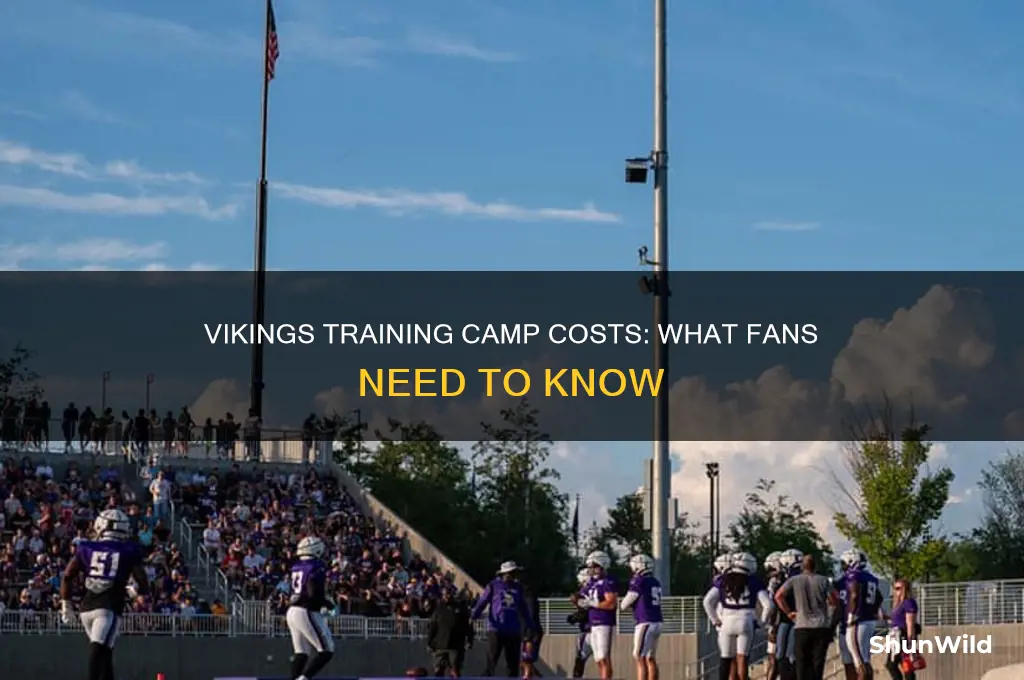 how much is vikings training camp