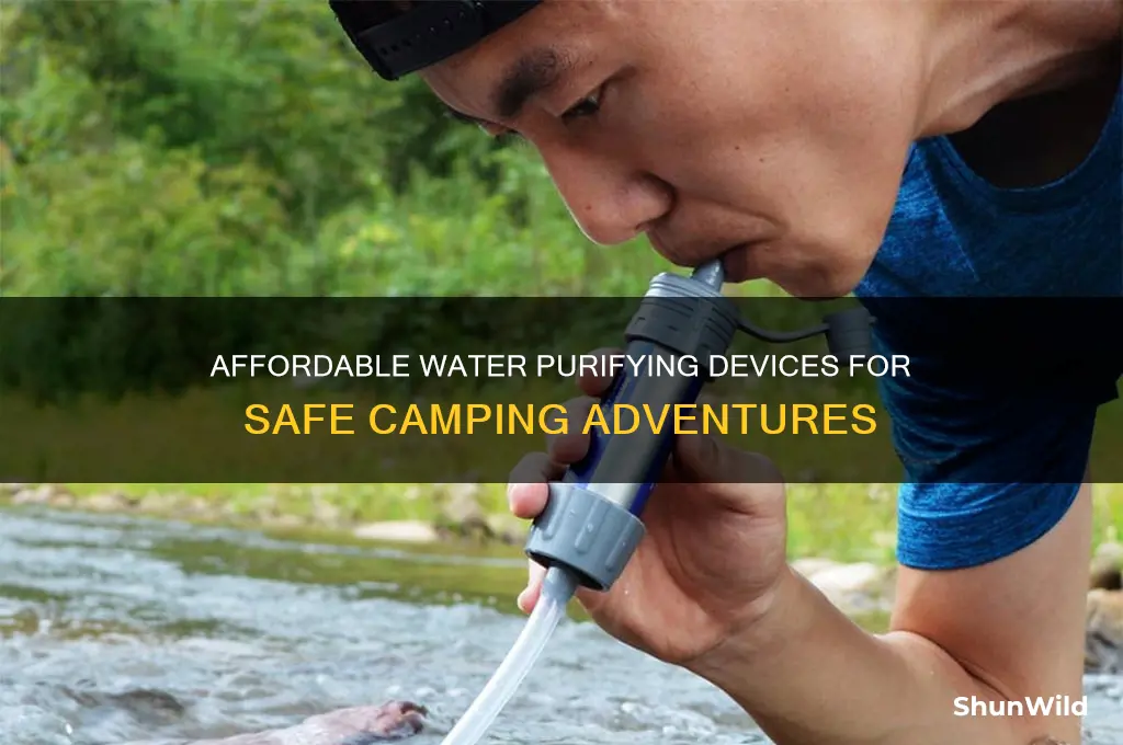 how much is water purifying device camping