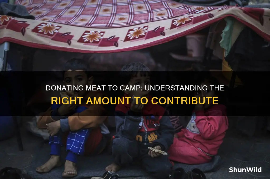 how much meat do i have to donate to camp