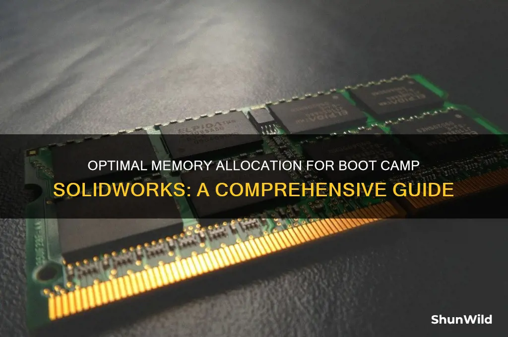how much memory for boot camp solidworks